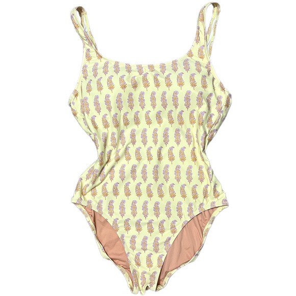 J.Crew x SZ Blockprints Size 12 Yellow One Piece Swimwear Swimsuit NEW - Picture 13 of 13